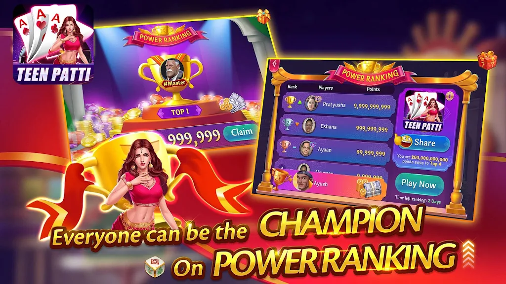Teen Patti Indian 3 Patti Game Captura de pantalla 1