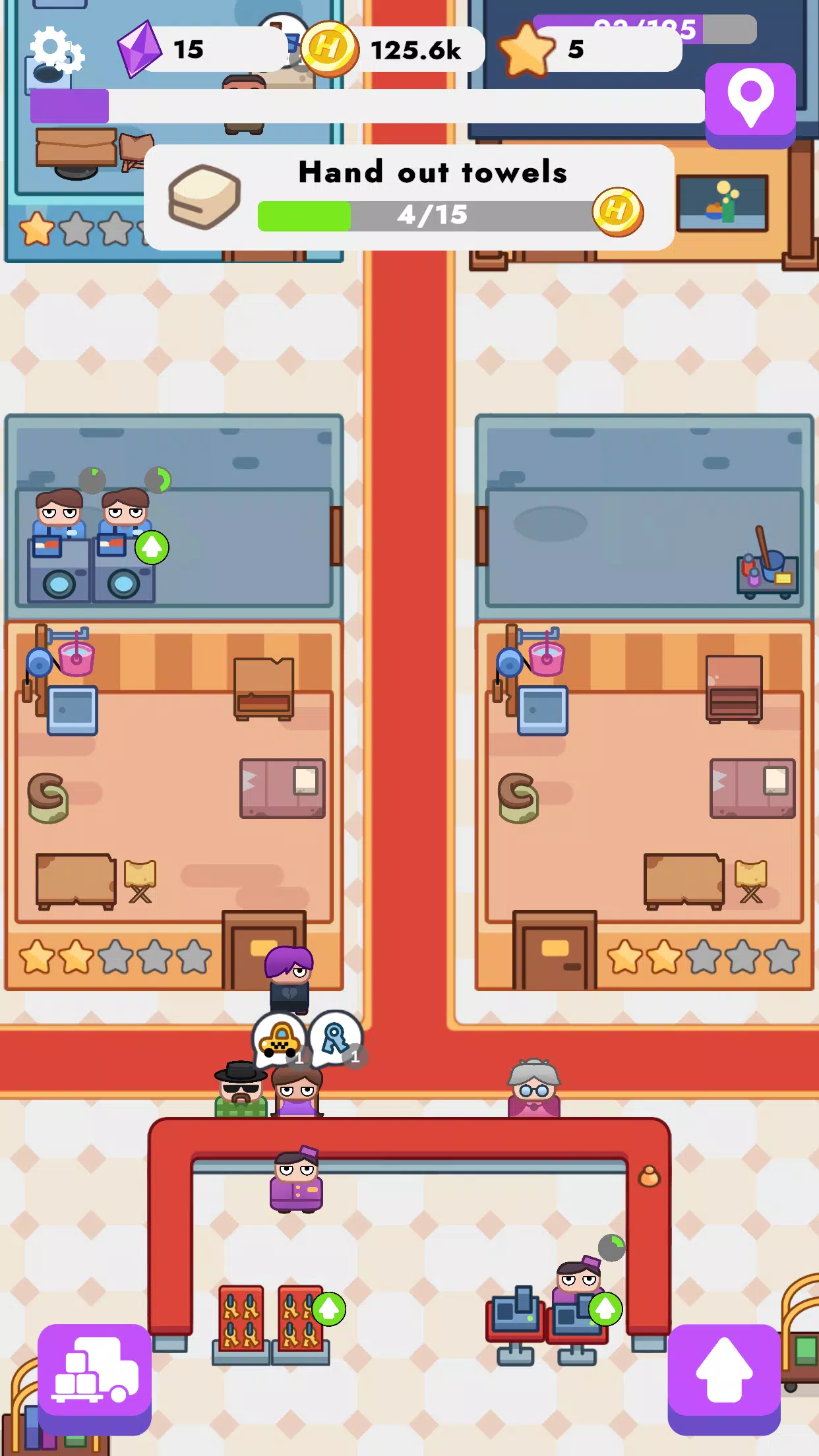 Schermata Royal Hotel: idle game 4