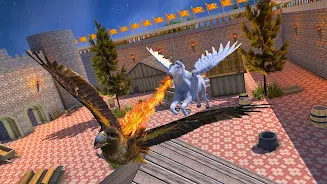 Flying Unicorn Horse Game スクリーンショット 1