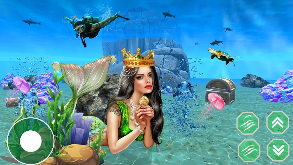 Mermaid Princess simulator 3D Schermafbeelding 2