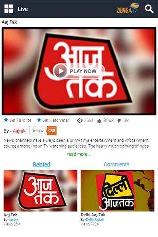 ZengaTV Mobile TV Live TV स्क्रीनशॉट 3