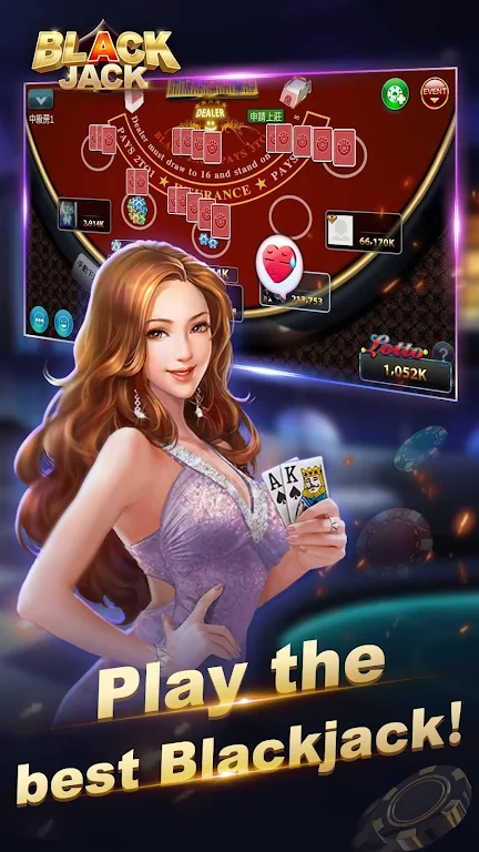 Blackjack 21-Free online poker game-jackpot casino Tangkapan skrin 1
