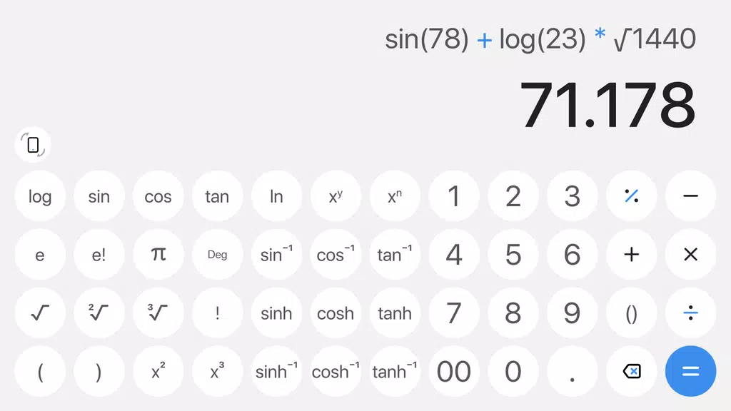 Simple Calculator for Android ဖန်သားပြင်ဓာတ်ပုံ 3