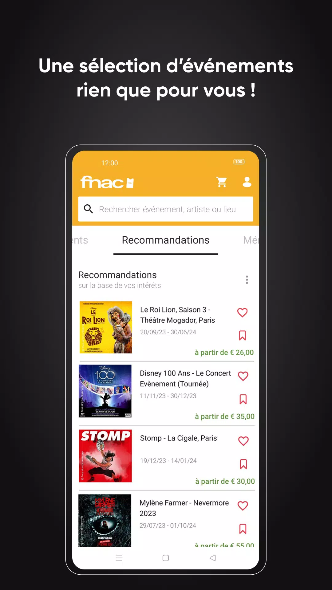 Fnac Spectacles ဖန်သားပြင်ဓာတ်ပုံ 2