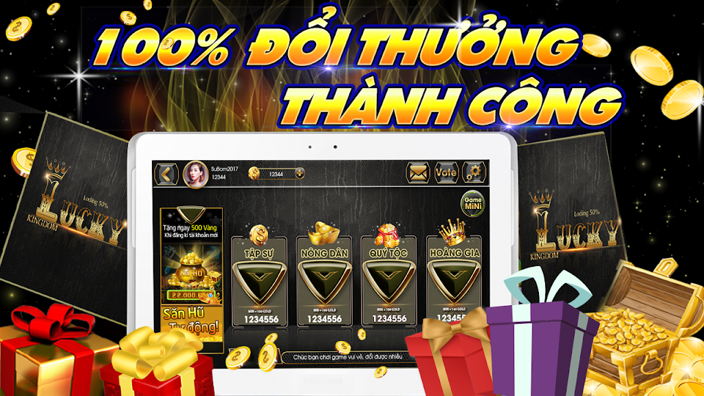 Slot - Vuong quoc lucky, Game Danh Bai Doi Thuong ภาพหน้าจอ 2