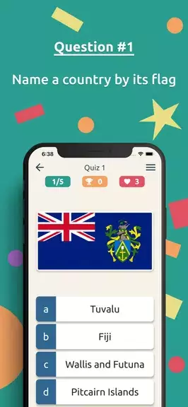 Flags Quiz:  World Geo Trivia Ekran Görüntüsü 2