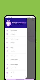 Toco Tunnel VPN ဖန်သားပြင်ဓာတ်ပုံ 2