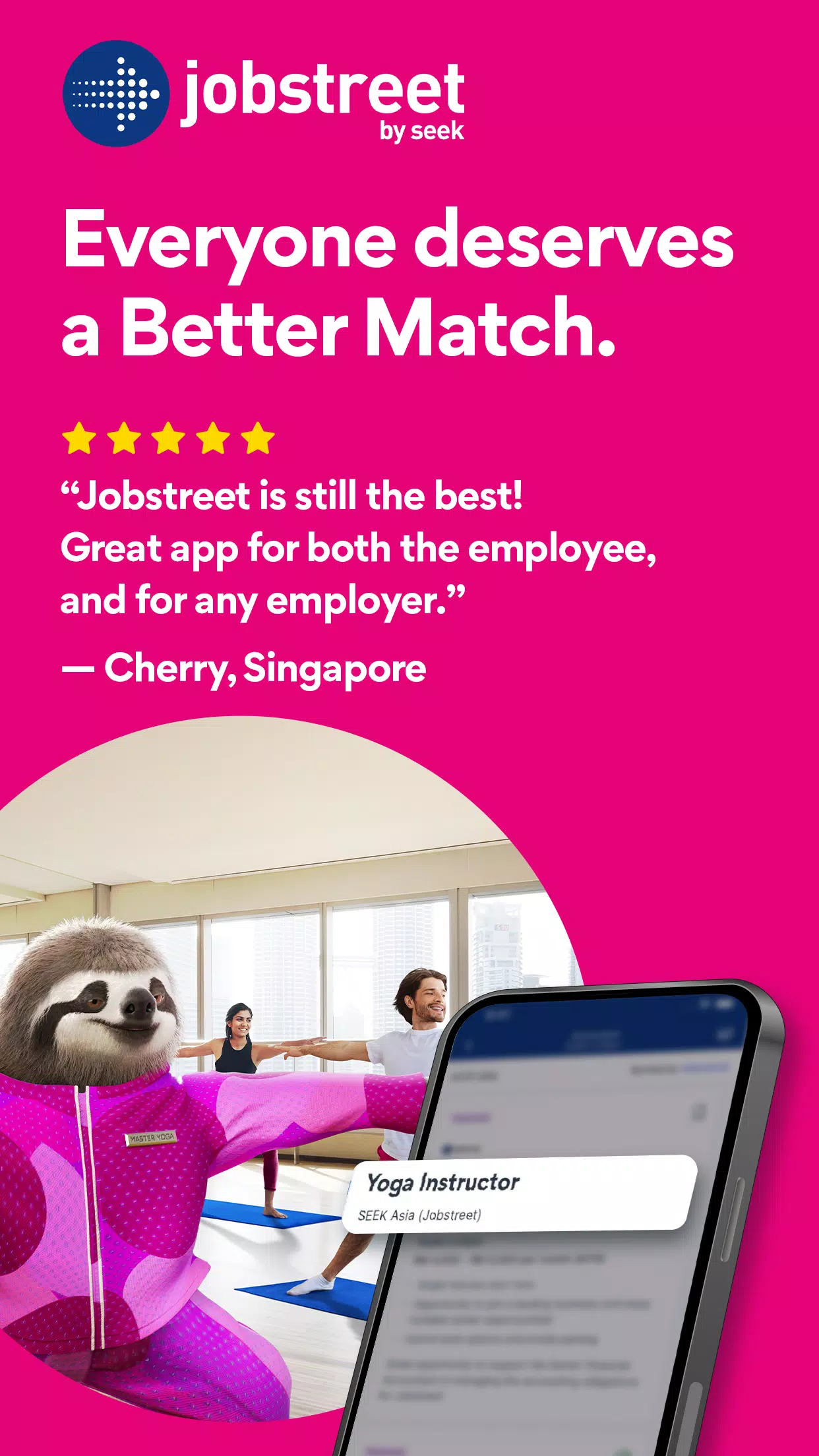 Jobstreet ဖန်သားပြင်ဓာတ်ပုံ 1