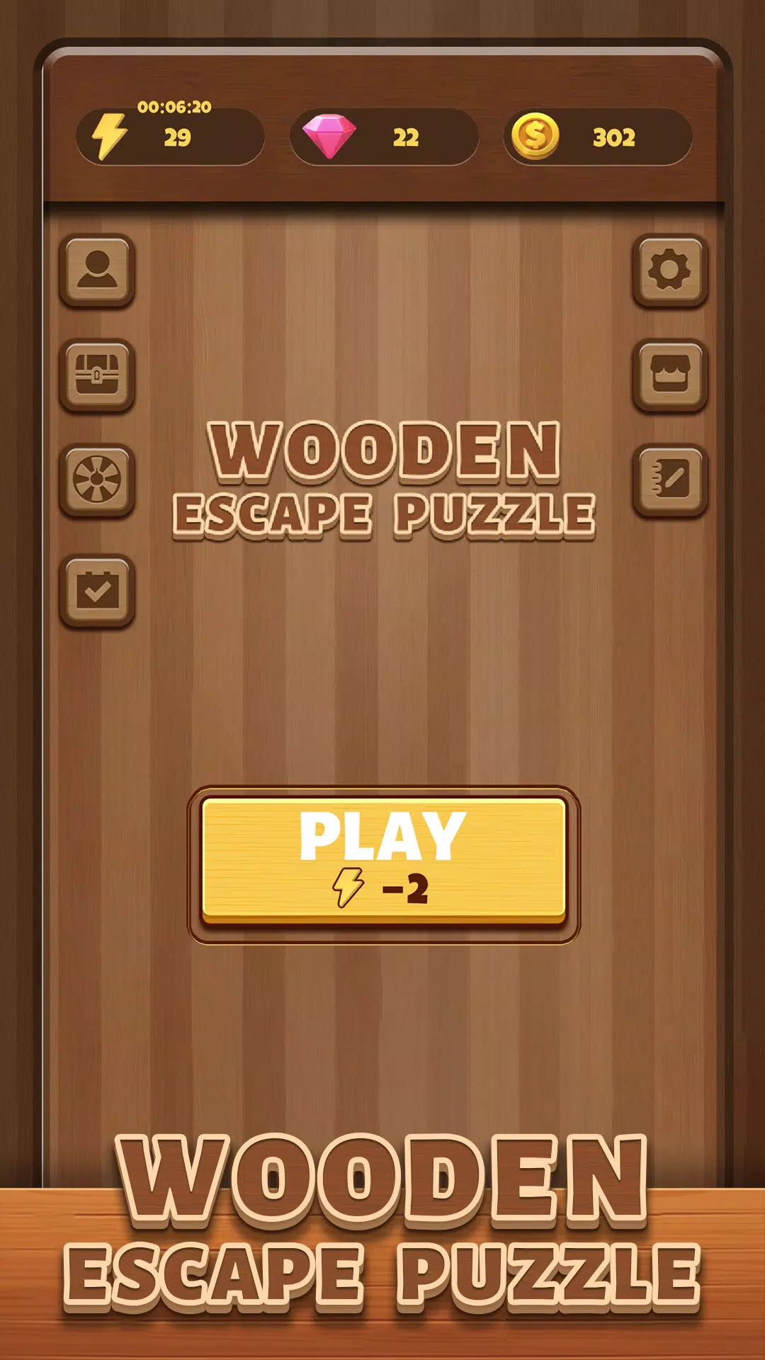 Wooden Escape Puzzle Tangkapan skrin 2