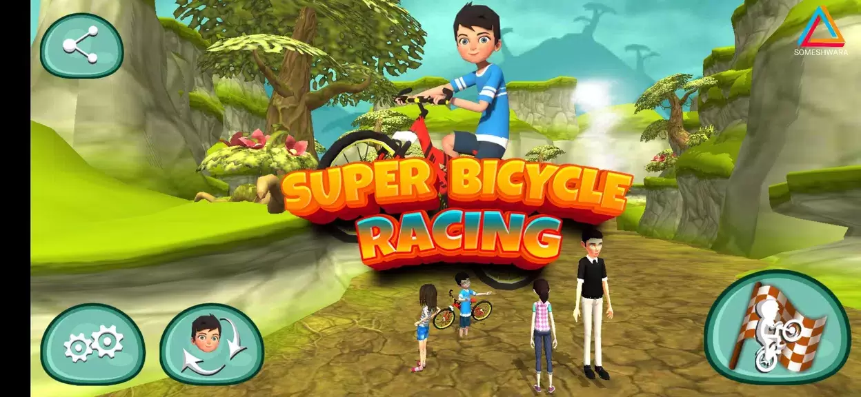 Super Bicycle Racing Captura de pantalla 1