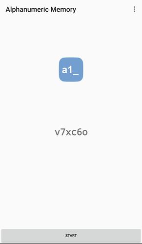 Alphanumeric Memory Capture d'écran 1