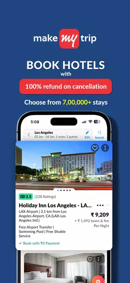 MakeMyTrip Hotels, Flight, Bus应用截图第4张