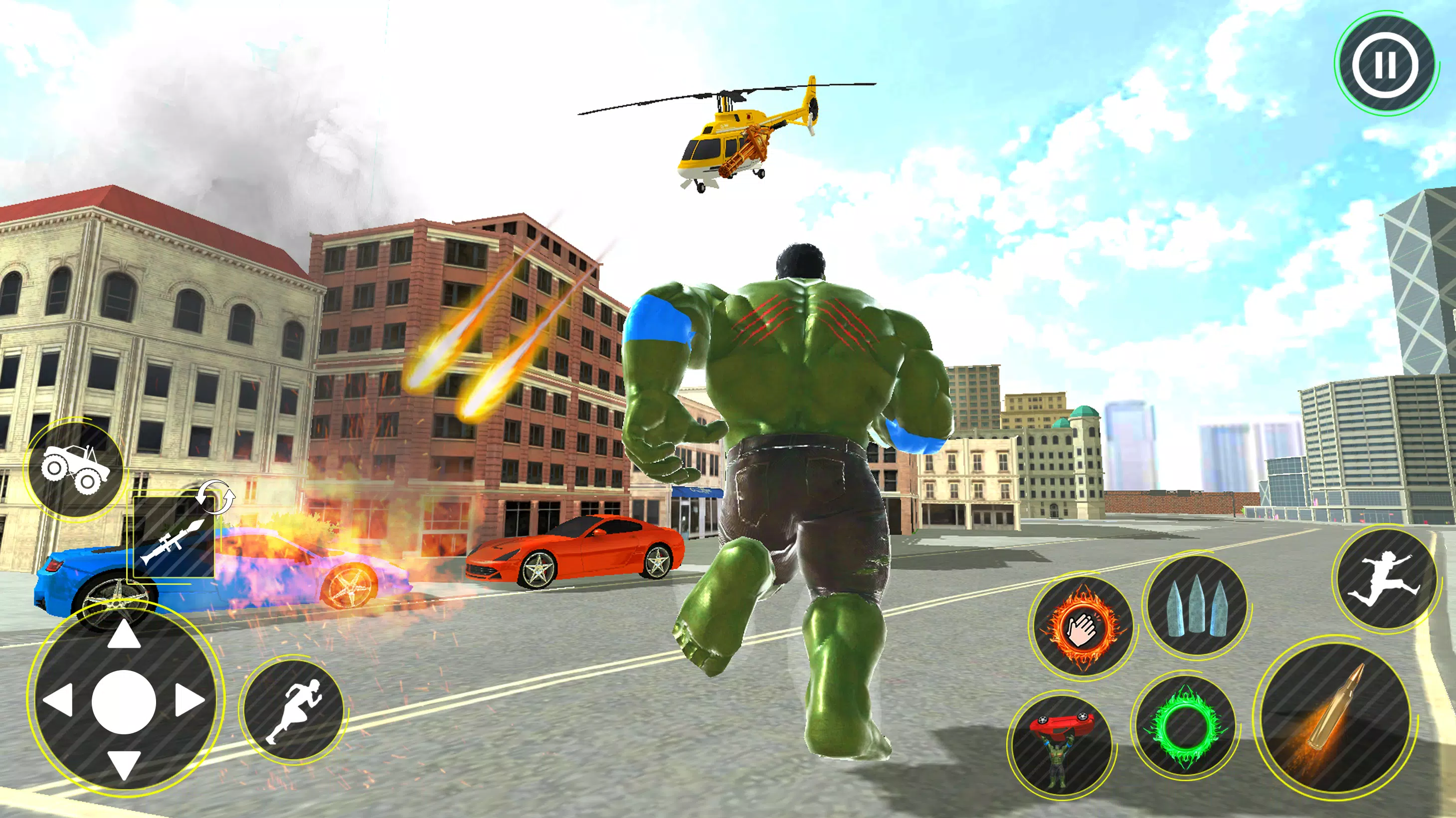 Incredible Monster Hero 3D War Captura de pantalla 1