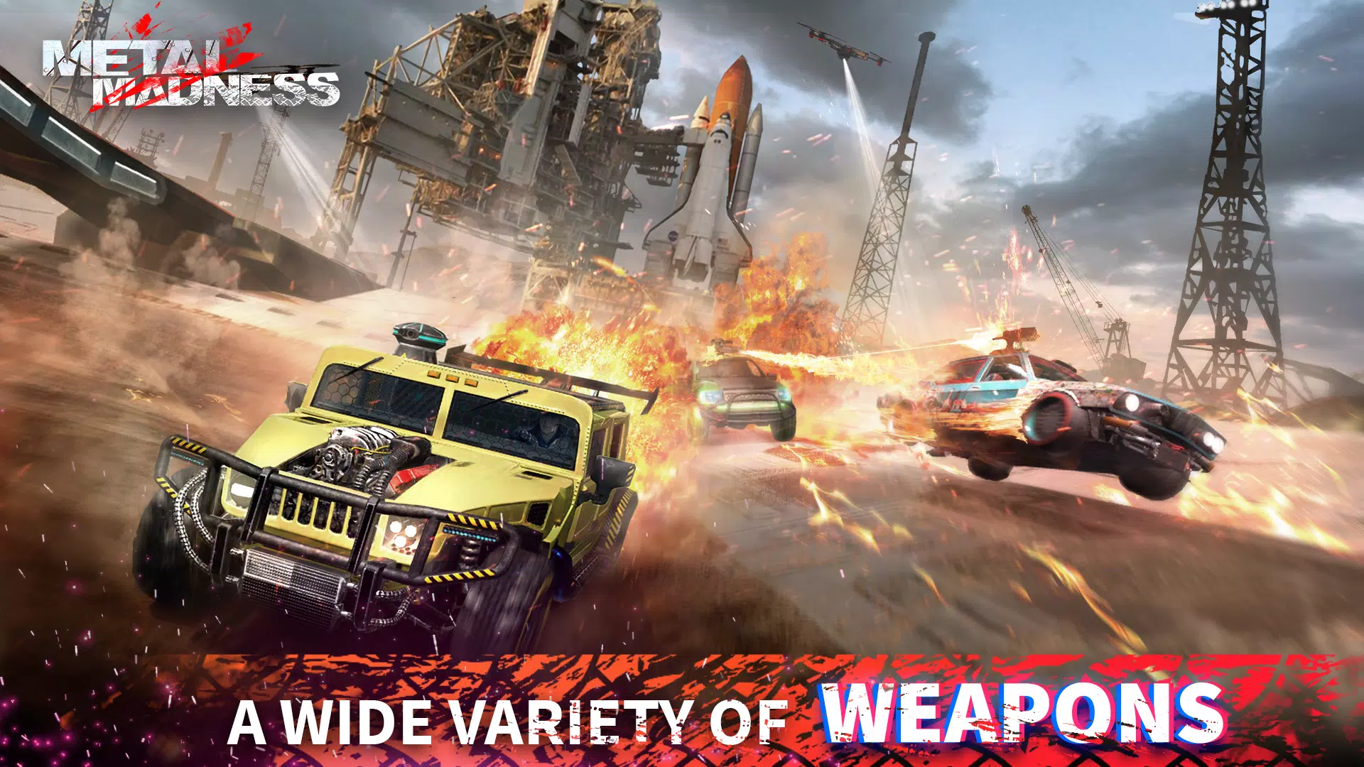 METAL MADNESS PvP: Car Shooter Schermafbeelding 1