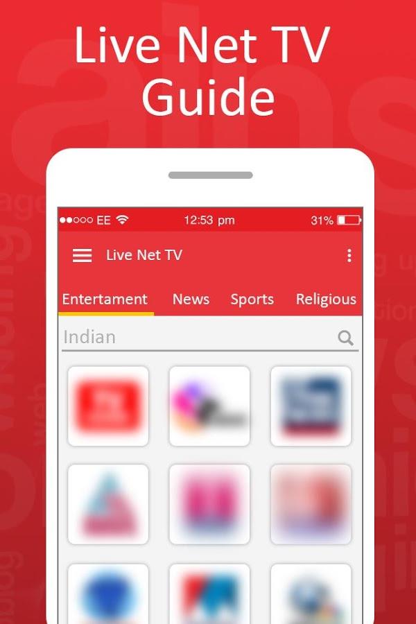 Schermata Live Net TV Streaming Guide 1
