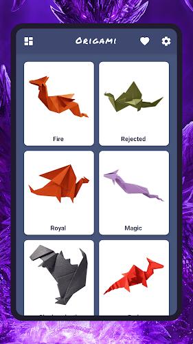 Origami dragons スクリーンショット 1