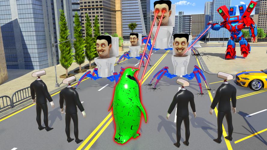 Toilet Monster Robot Games Скриншот 3