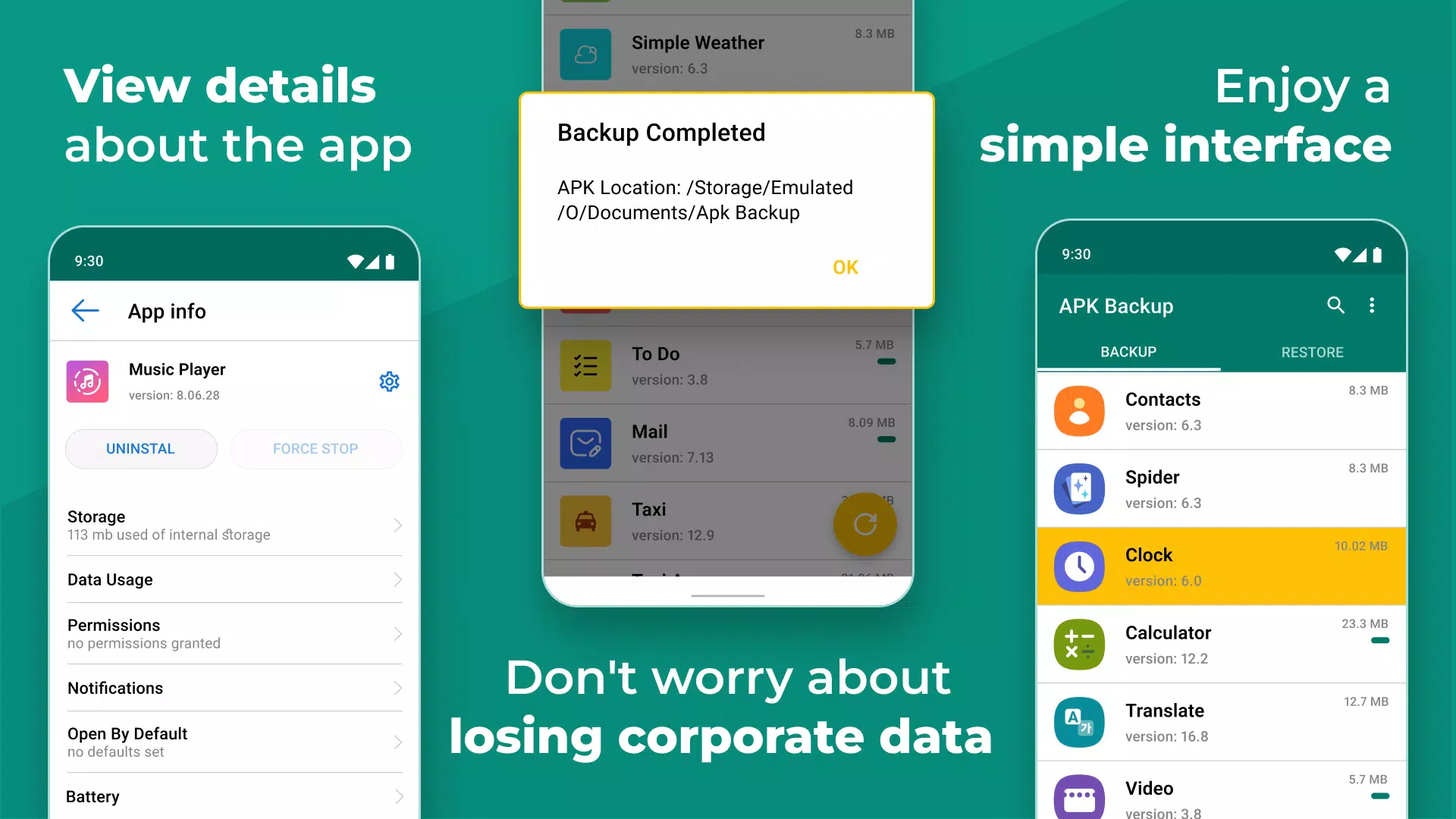 APK Backup Tangkapan skrin 3