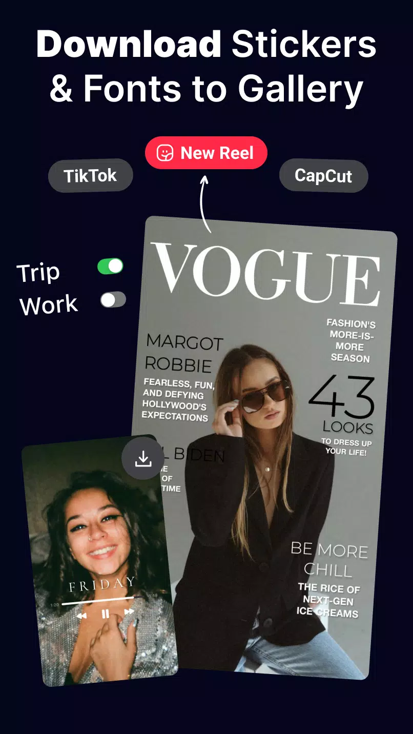 Fonts & Stickers. Add text Ảnh chụp màn hình 1
