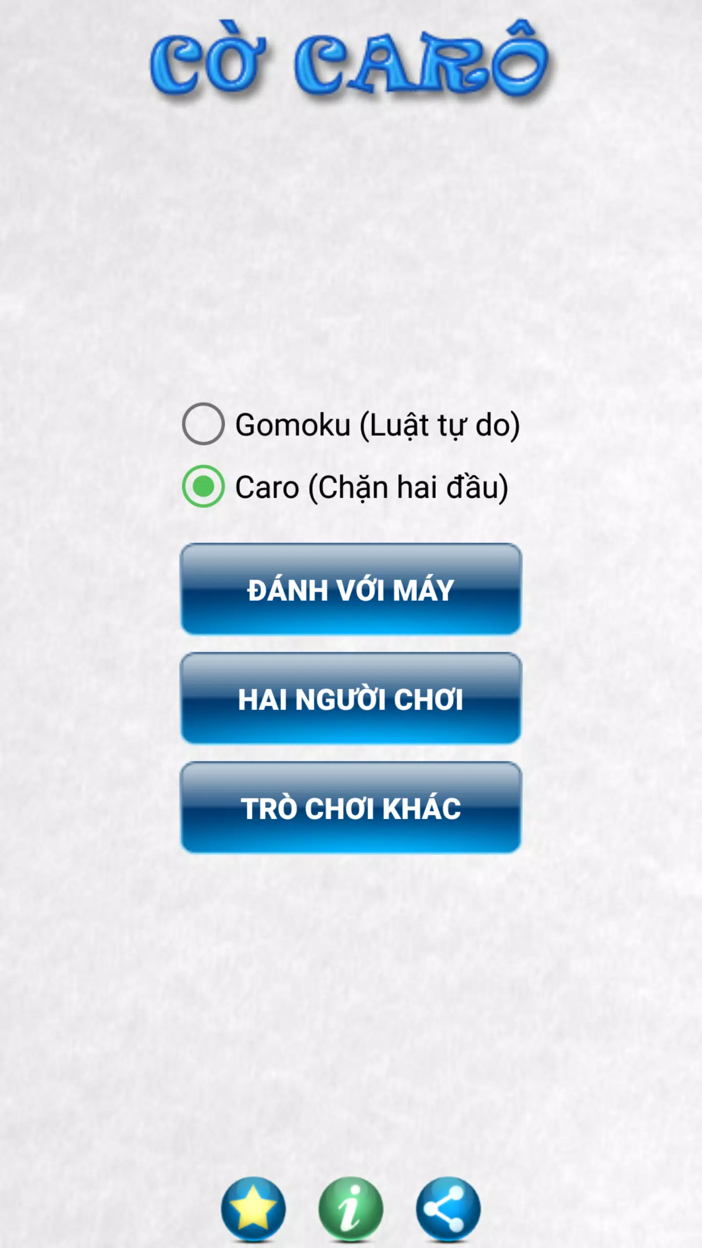 Co Caro - Gomoku - Renju Ảnh chụp màn hình 1