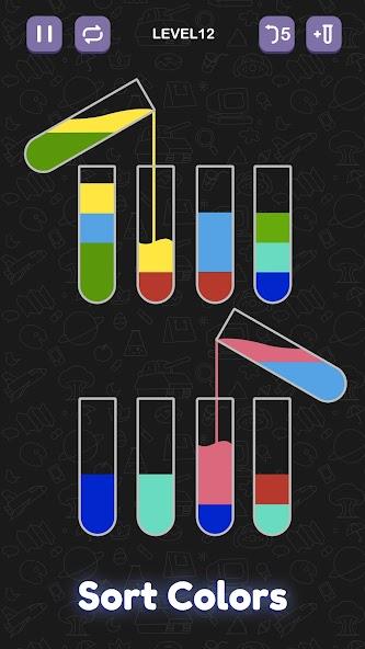 Water Sort Puzzle - Sort Color Mod Tangkapan skrin 3
