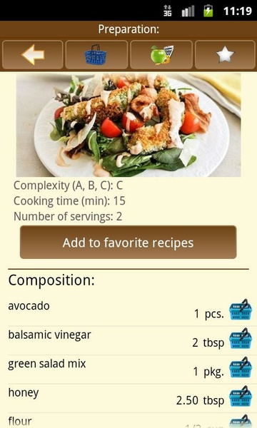 Delicious Recipes Captura de pantalla 1