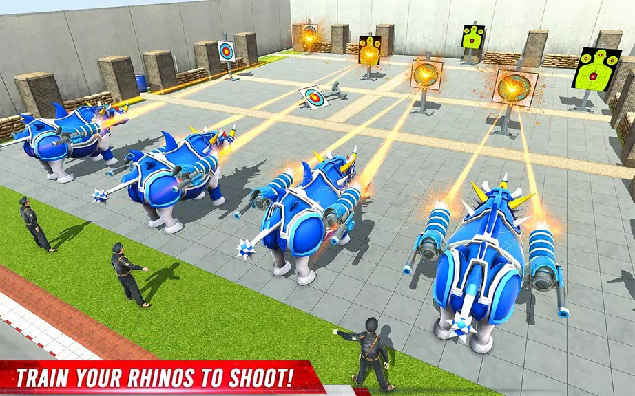 Rhino Robot: Mech Robot Game Скриншот 2