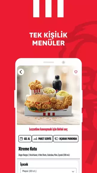 KFC Türkiye – Yemek Siparişi Captura de tela 3