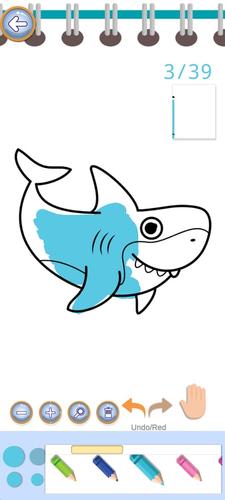 Baby Shark Coloring Book Captura de pantalla 1