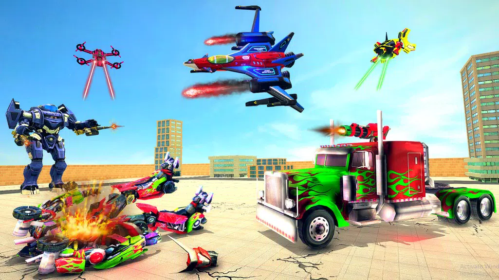 Truck Robot Transform Game ဖန်သားပြင်ဓာတ်ပုံ 3