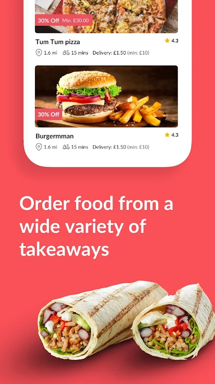 Foodhub - Online Takeaways Screenshot 1