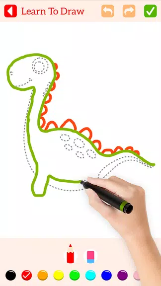Learn To Draw Animals - Steps Captura de pantalla 2
