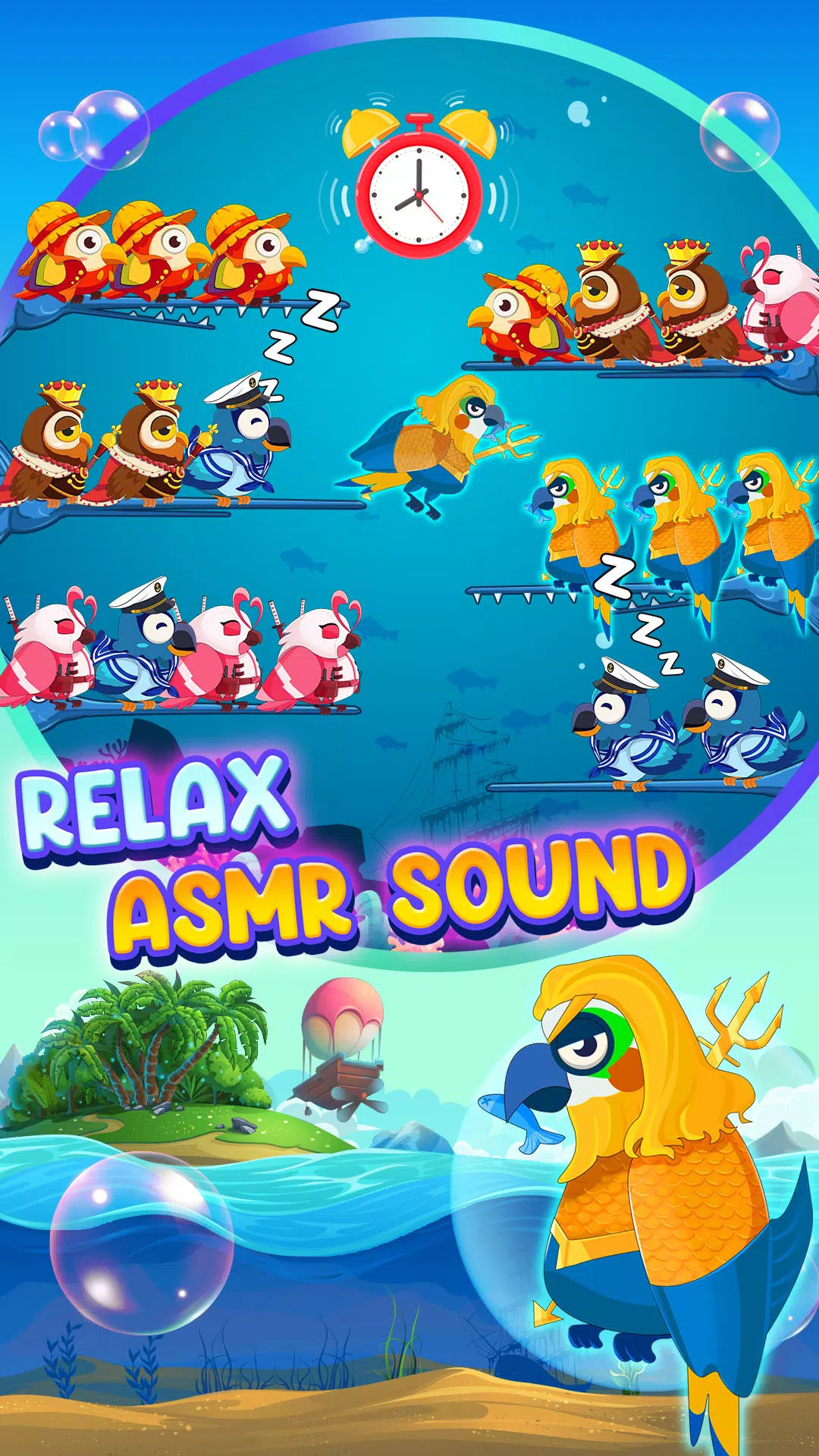 Bird Sort: Color Puzzle Game Captura de pantalla 4