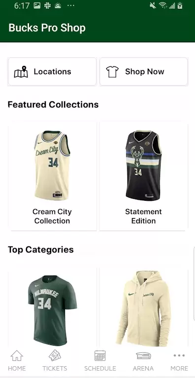 Schermata Bucks & Fiserv Forum App 3