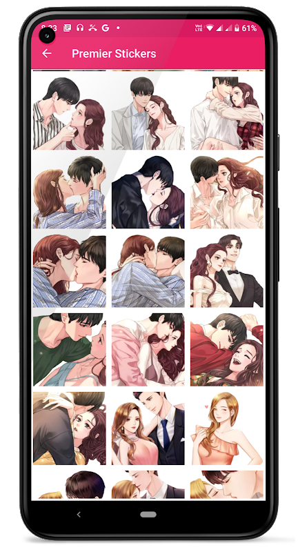 Kiss Me Love Stickers: Kiss Me Wallpaper Ekran Görüntüsü 3