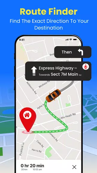 GPS Earth Maps Live Navigation ဖန်သားပြင်ဓာတ်ပုံ 1