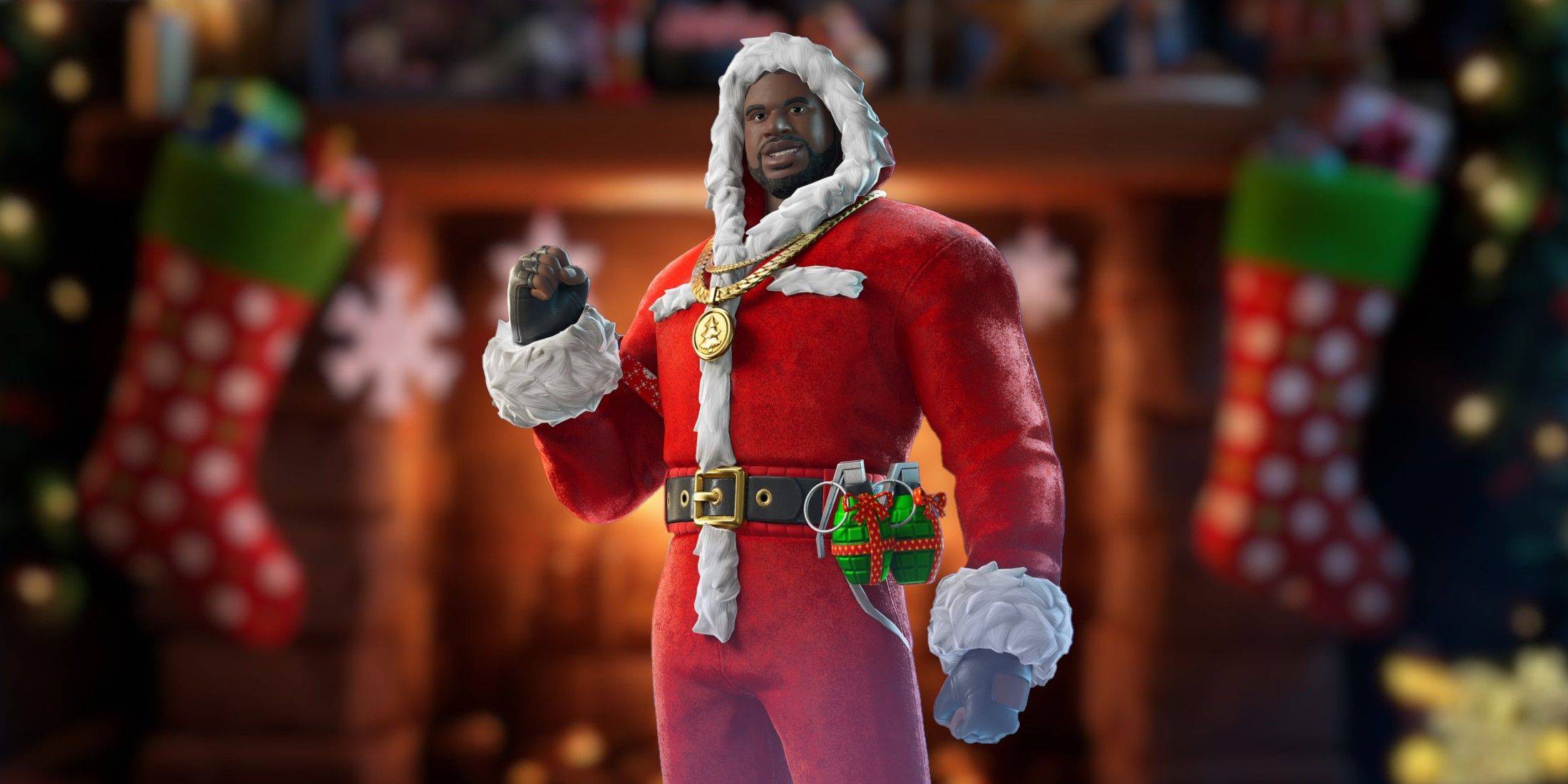 Santa Shaq Skin現在在Fortnite中可用