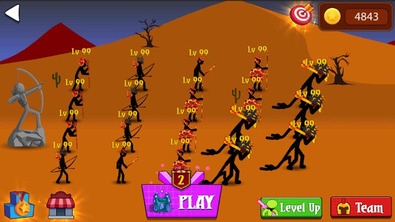 Stickman War : Defense Battle स्क्रीनशॉट 2