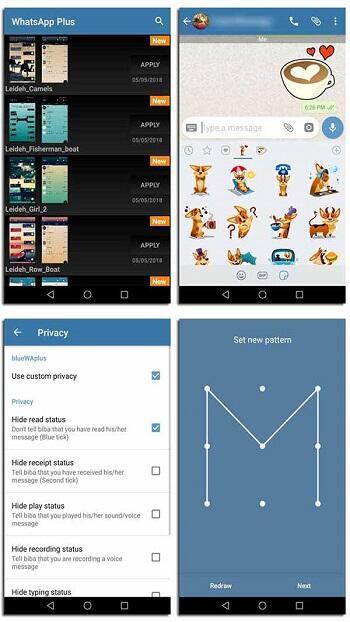 Blue WhatsApp Plus ภาพหน้าจอ 1
