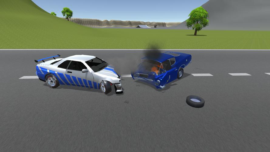 Car Crash Test and Stunts 3D Captura de pantalla 1
