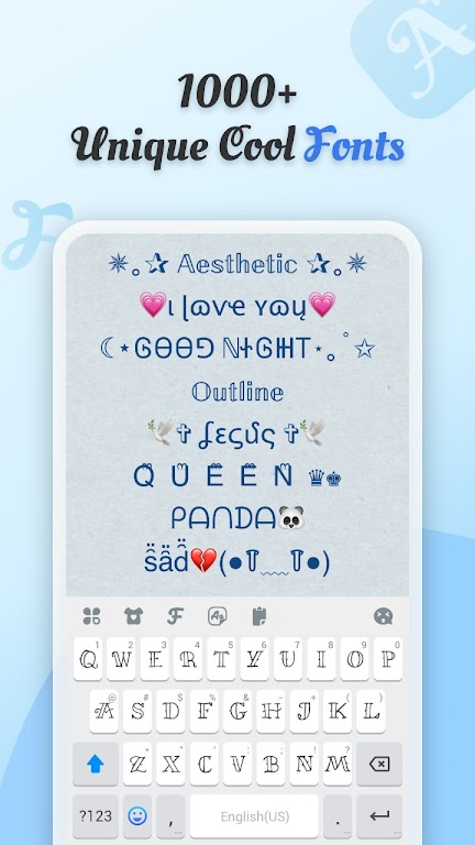 Cool Fonts – Keyboard & Themes Mod Ảnh chụp màn hình 2