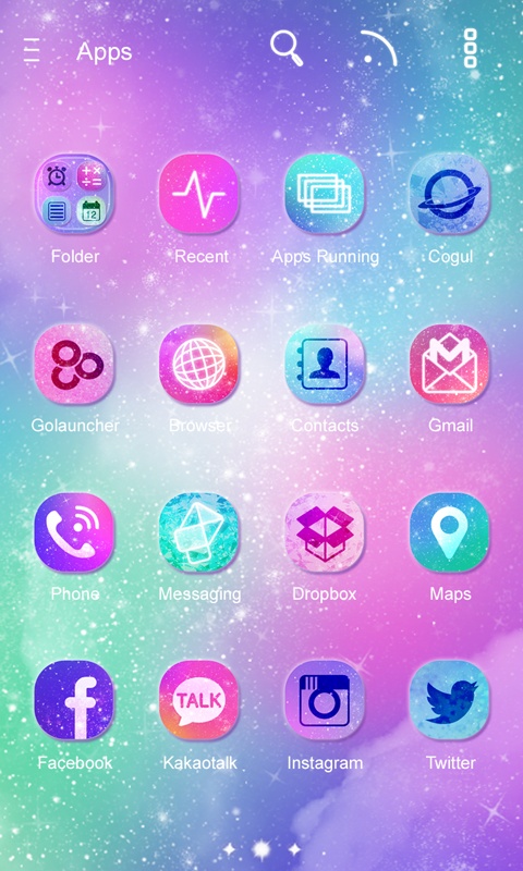 Milky Way GO Launcher Theme應用截圖第2張