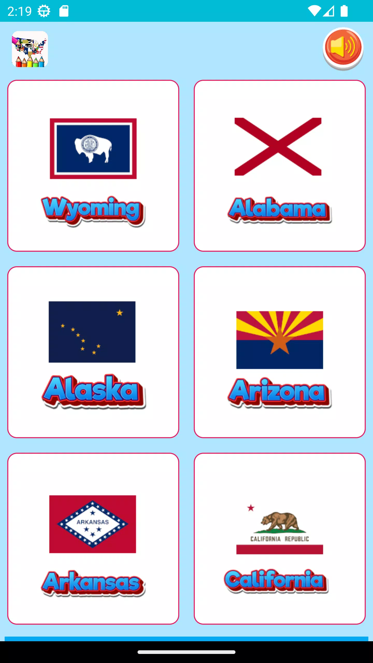 coloring flag of U.S. state স্ক্রিনশট 3
