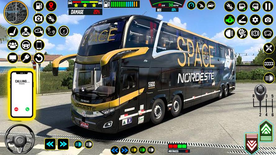 Bus Games 2023 Coach Bus Game Скриншот 1
