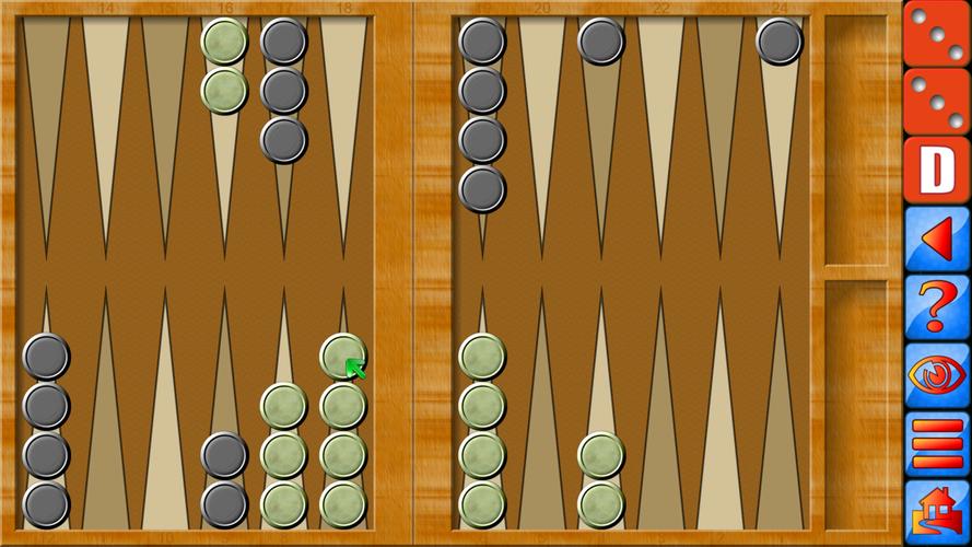 Schermata Backgammon V+ 2