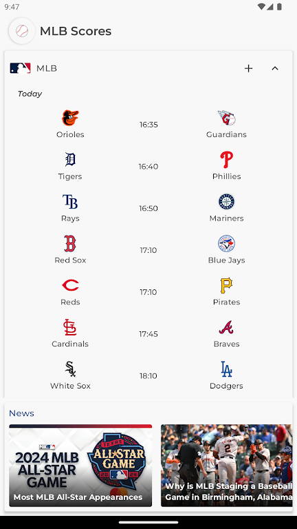 MLB Scores應用截圖第1張
