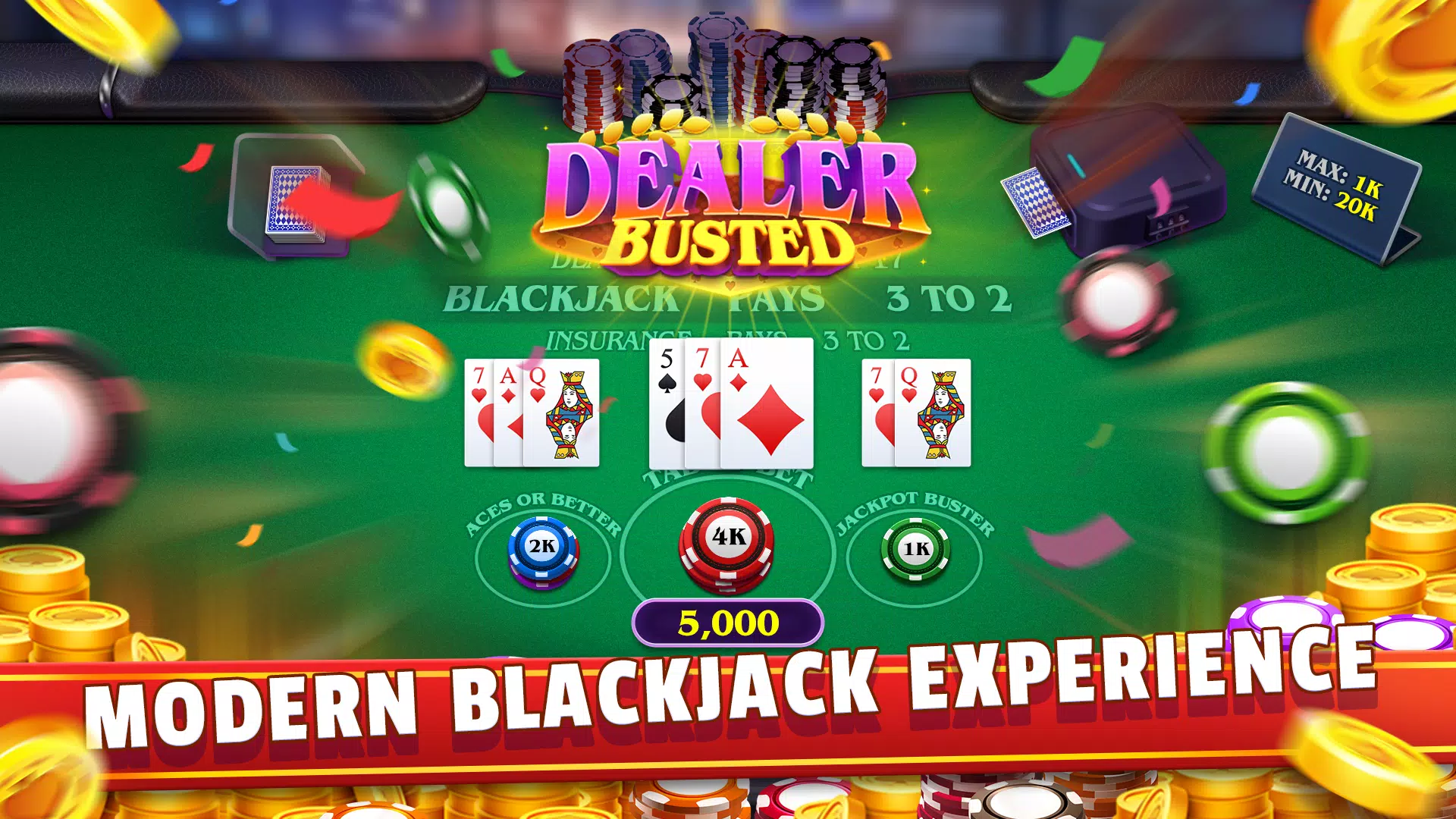 Modern Blackjack Tangkapan skrin 1