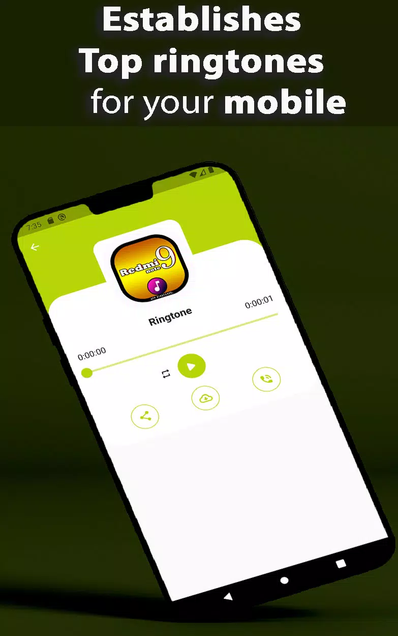 Redmi Note 9 Ringtone App Tangkapan skrin 4