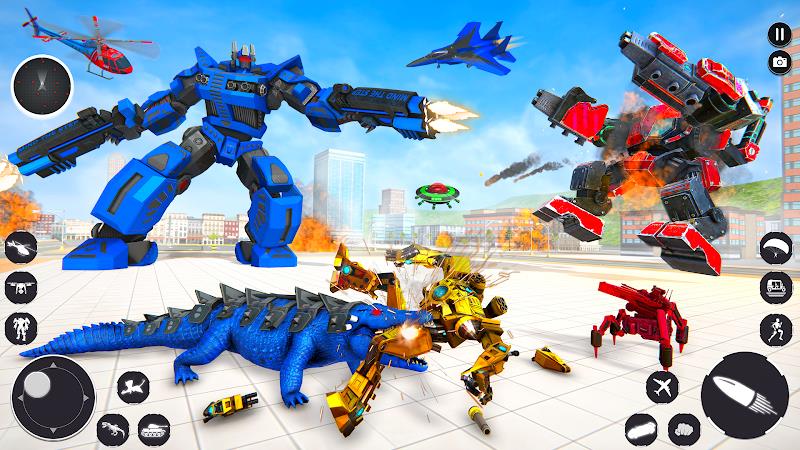 Crocodile Animal Robot Games Screenshot 2