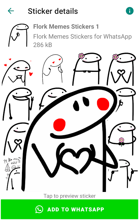 Flork memes stickers WASticker Screenshot 3